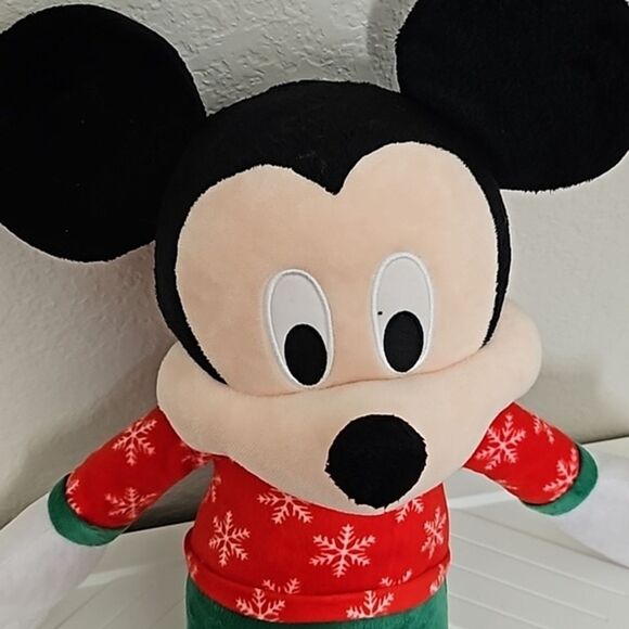 Christmas Disney Mickey Mouse Holiday Plush Large - Picture 3 of 8